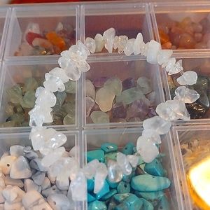 Clear crystal quartz bracelet !